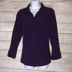 Women’s Large Dressbarn Deep Purple Blouse